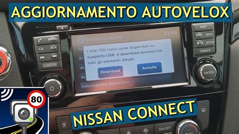 Aggiornamento autovelox navigatore Nissan Connect Qashqai.